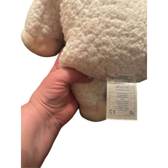 Build-A-Bear Workshop White Tan Hooves Lamb Sheep Plush Stuffed Toy - Picture 7 of 15